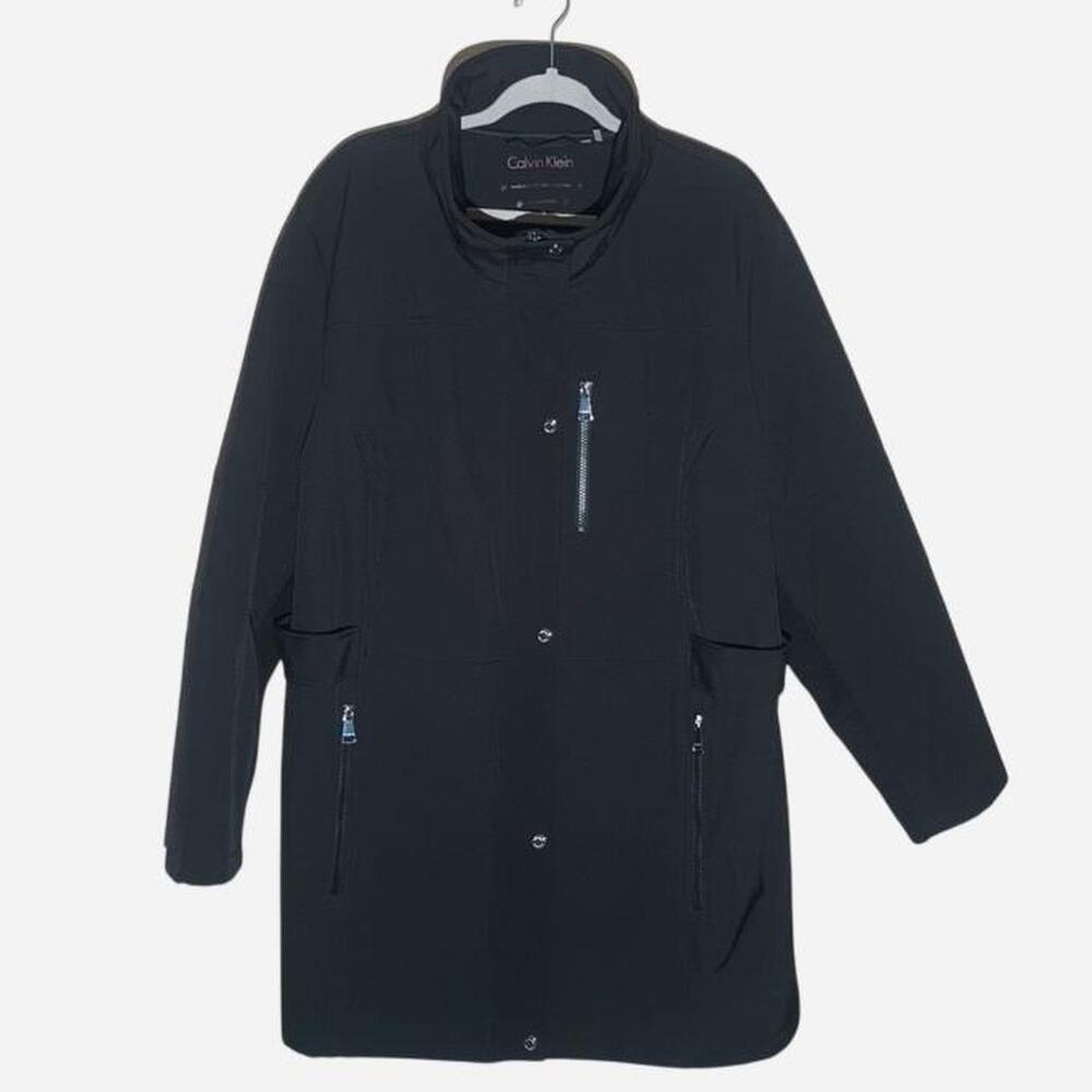 Calvin Klein Black Water Resistant Coat size Women's 3XL